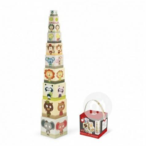 Janod French animal stack tower
