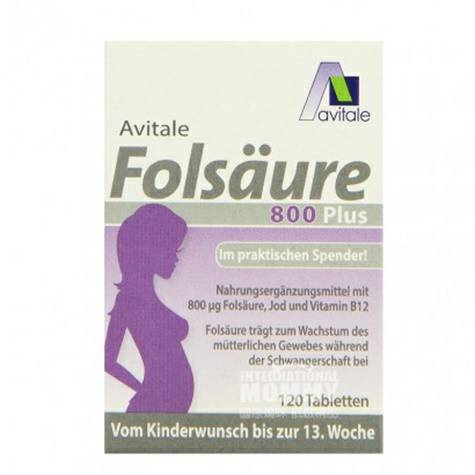 Avital German folic acid, vitamin B12, iodine