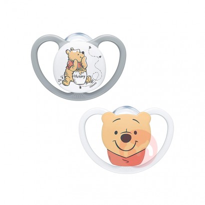 NUK Germany NUK Silicone Pacifier Space Series 6-18 Months Two Packs Pooh Original Overseas