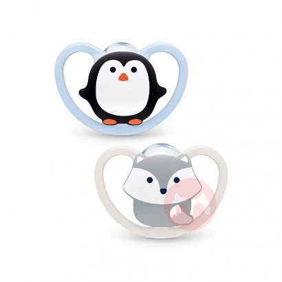 NUK Germany NUK Silicone Pacifier Space Series 0-6 months two penguin foxes Overseas local original