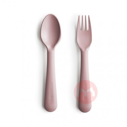 Mushie Denmark Mushie baby fork and spoon two-piece set overseas local original
