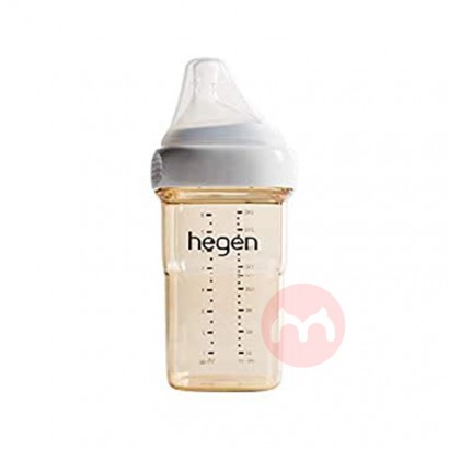 Hegen Singapore Hegen Newborn Baby Wide Caliber PPSU Baby Bottle 240ml with Nipple Overseas Local Original