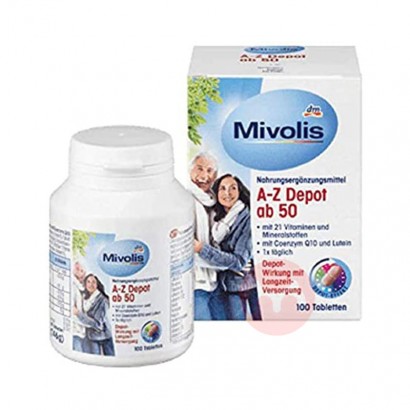 Mivolis Germany Mivolis A-Z Multi-vitamin tablets for the elderly over 50 years old overseas local original