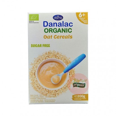 [3 pieces] Danalac Swiss Danalac Organic Sugar-Free Oatmeal for Babies over 6 Months Old Overseas Original Edition