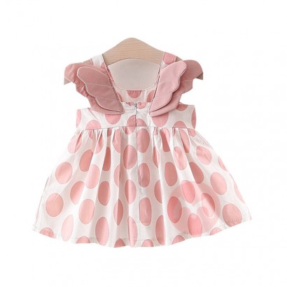 INNQEEBVBY New Arrival Infant A -Line Sleeveless Printed Toddler Kids Girl Baby Dresses Clothing