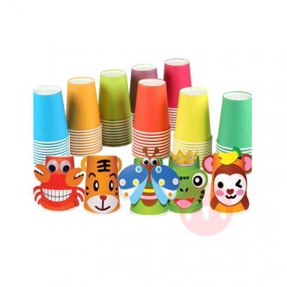 Children s intellctual toys Toddler Paper Craft Art kit 12pcs DIY Handmade Paper Cups gifts Preschool Crafts for Kids Bo