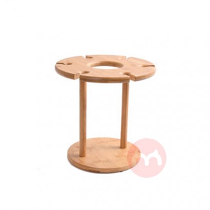 Longna Bamboo Tabletop Display Stand Wine Glass Holder
