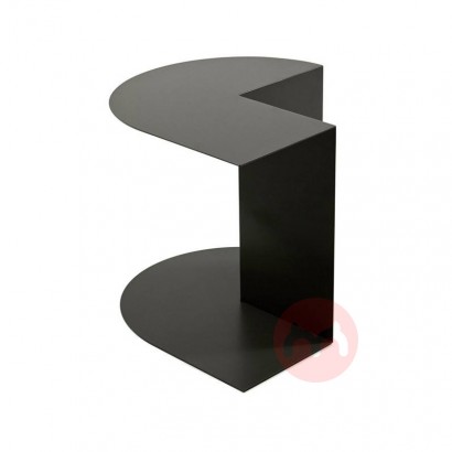 Creative personality coffee table simple black modern iron side table