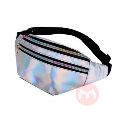 OEM Sports Fashion Women Sequins Waist Packs Pu Leather Shoulder Chest Bags Fashion Phone Pouch Packs 