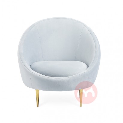 colorful high back single seat brass legs soft cushion small round armchairs for cafe restaurant armchairs sofa chair