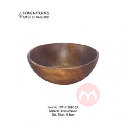 Dalian Talent Talent Customized Wood Dough Bowl Acacia Wooden Tableware Bowl Kitchen & Tabletop Dinnerware