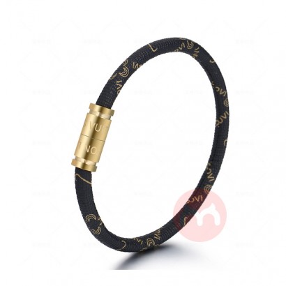 ZG New Spot Color Titanium Steel Lettering Simple Bracelet Men And Women Stainless Steel Bracelet Couple Magnetic Bracel