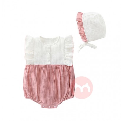 Wholesale 2020 Summer Fashion Baby clothes sets 100% Cotton Infant Kids clothing Ruffle baby rompers sets