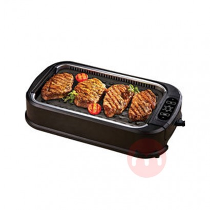 KitchPro Hot Shot Indoor Electric Smokeless Grill Compact and Portable Grilling Grill Grate and Griddle Plate Removable 