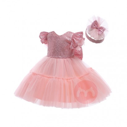 LZH Toddler Baby Clothing Girl Dresses Kids Sequins Mesh Princess Birthday Party Children Christmas Dress