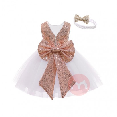 LZH Halloween Sequins Bow Baby Newborn Princess Dresses Infant Toddlers Girl Dress