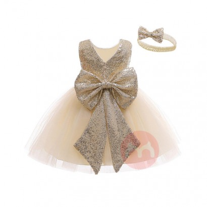 LZH Halloween Sequins Bow Baby Newborn Princess Dresses Infant Toddlers Girl Dress