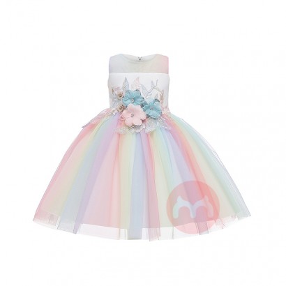 LZH Kids Wedding Dress Christmas Costume Children Evening Party Dresses Girls Princess Ball Gown