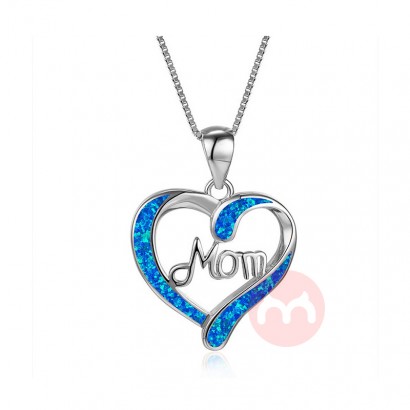 Amazon Fashion Heart Necklace MOM Letter Pendant Necklace Mother's Day Gift jewelry