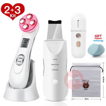 OEM Ultrasonic Skin Scrubber USB Rechargeable Facial Cleaner Vibration blackhead remover Exfoliating Pore Cleaner Skin S
