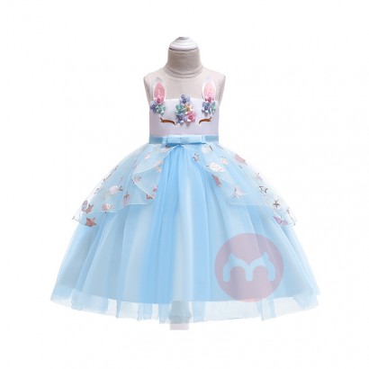 LZH Kids Unicorn Birthday Party Easter Costume for Girls Pageant Princess Dress Children Unicorn Dresses