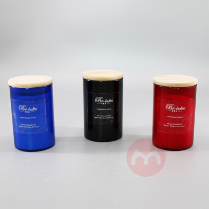 OEM Luxury handmade paraffin wax scented glass jar candles with private label logo and package