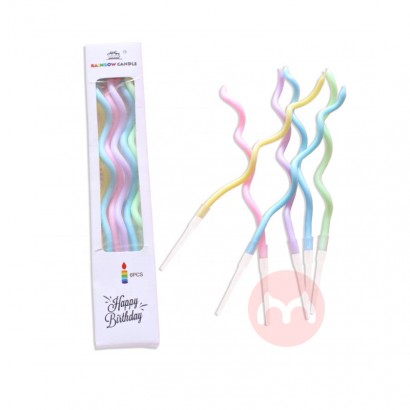 OEM Direct factory creative birthday cake curved birthday candle