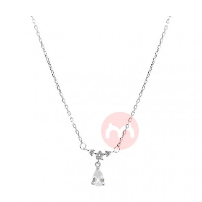 INS Summer Simple Shiny Zircon Necklace Fairy Choker Chain Necklace