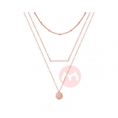 New Arrival Layered Necklace Simple Sequin Pendant Necklace Multi-layer Necklace for Women