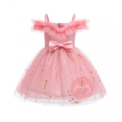 LZH Flower Girls Wedding Gown Toddler Girl Tulle Dresses Kids Birthday Party Princess Dress