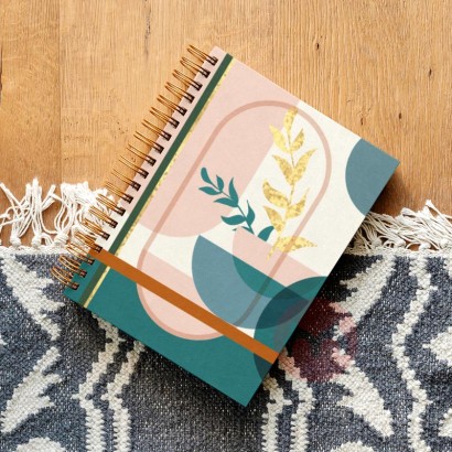 Custom High Quality Thick Hardcover Colorful Fashion Notebook Spiral Notebook Journal