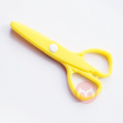 Provide Blunt Mini Craft Safe Design Kids Student Plastic Stationery Scissors Office plastic scissors for little kids