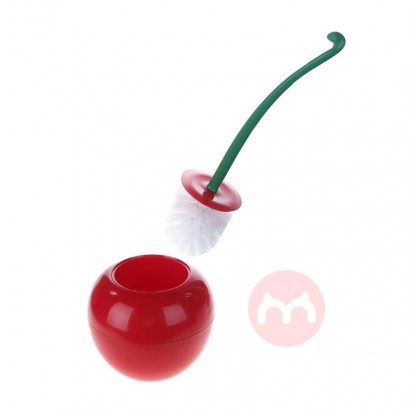 FGLD Amazon Top Seller 2021 Bathroom Cleaning Tool Pretty Cherry Non-slip Plastic Toilet Brush Set With Base