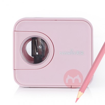 Tenwin Rectangle Portable Mini Pink Pencil Desktop Sharpener School