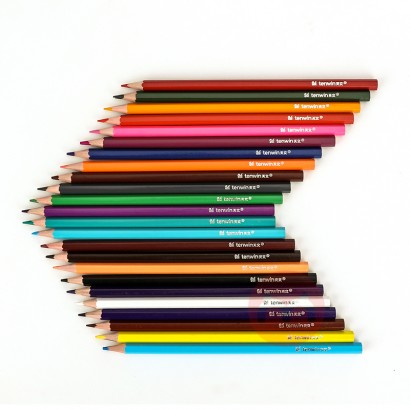 Tenwin Manufactured In China Cartoon Multicolor 36 Color Drawing Pencils