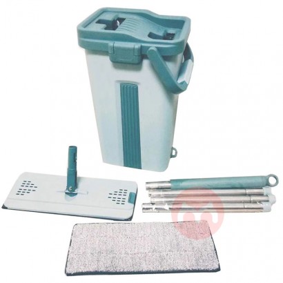 A2340 Household Free Hand Scrape Floor Swob Washing Bathroom Cleaner Tool Pad Mop Squeegee Cleaning Floor Flat Mop Bucke
