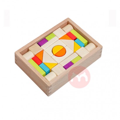 Haolu 30 puzzle blocks made of natural solid wood