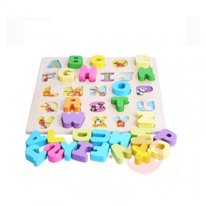 Wooden letter and number puzzle sets