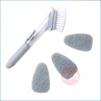 Torey Factory Automatic Liquid-Adding Cleaning Tools Kitchen Brush Sponge For Washing Dishes