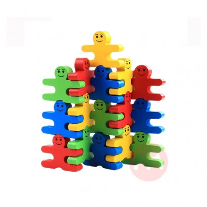 4 color balance small person building game toy