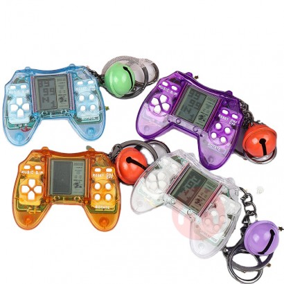 Retro game Keychain game puzzle video handheld Pendant