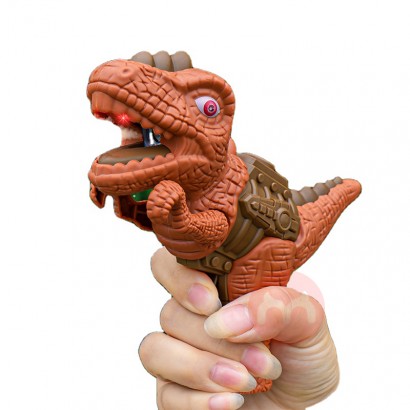 Plastic electric sound light smoke spraying dinosaur boy gun toy