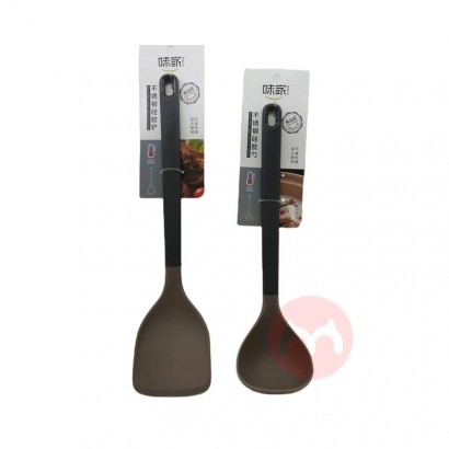Stainless steel silicone scoop