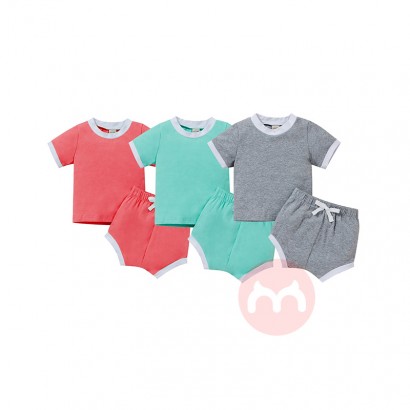 JINXI Pure color soft shorts baby suit