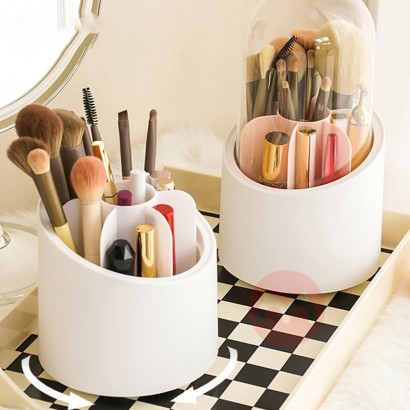 Baizheng Cosmetic brush storage cylinder with rotatable dust cover