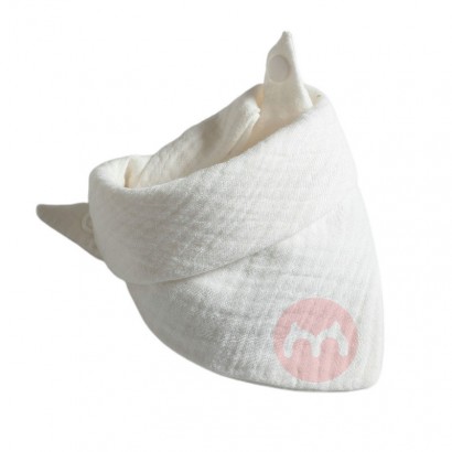 Double layer gauze cotton pure color baby drool towel Bib