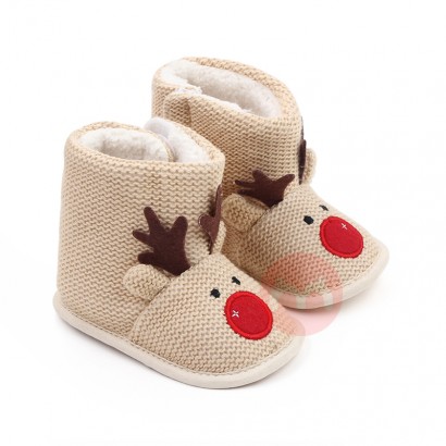 OEM 0-18 months winter new cute soft-soled warm cotton baby walking kids shoes