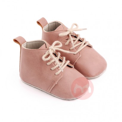 OEM Spring and autumn Pu lacing shoes baby walking kids shoes