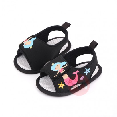 OEM New Baby Sandals cartoon mermaid soft-soled toddler kids shoes