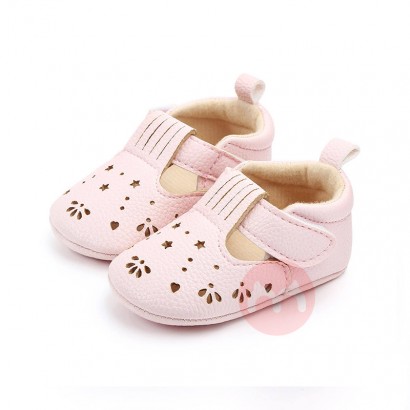 OEM Soft leather soles for girl's non-slip walking kids shoes